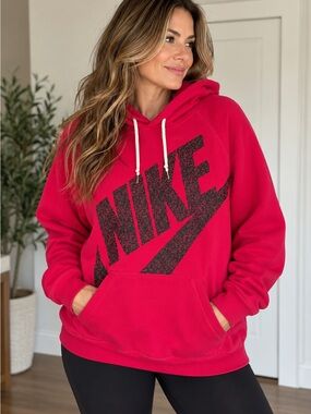 Nike hot pink xl cotton hoodie